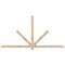 Ekena Millwork Kennewick Smooth Timber Gable Bracket, Douglas Fir, 96"W x 48"H x 1 1/2"D x 3 1/2"F, 12/12 Pitch GBW096X48X0204KEN00SDF - alternate 1